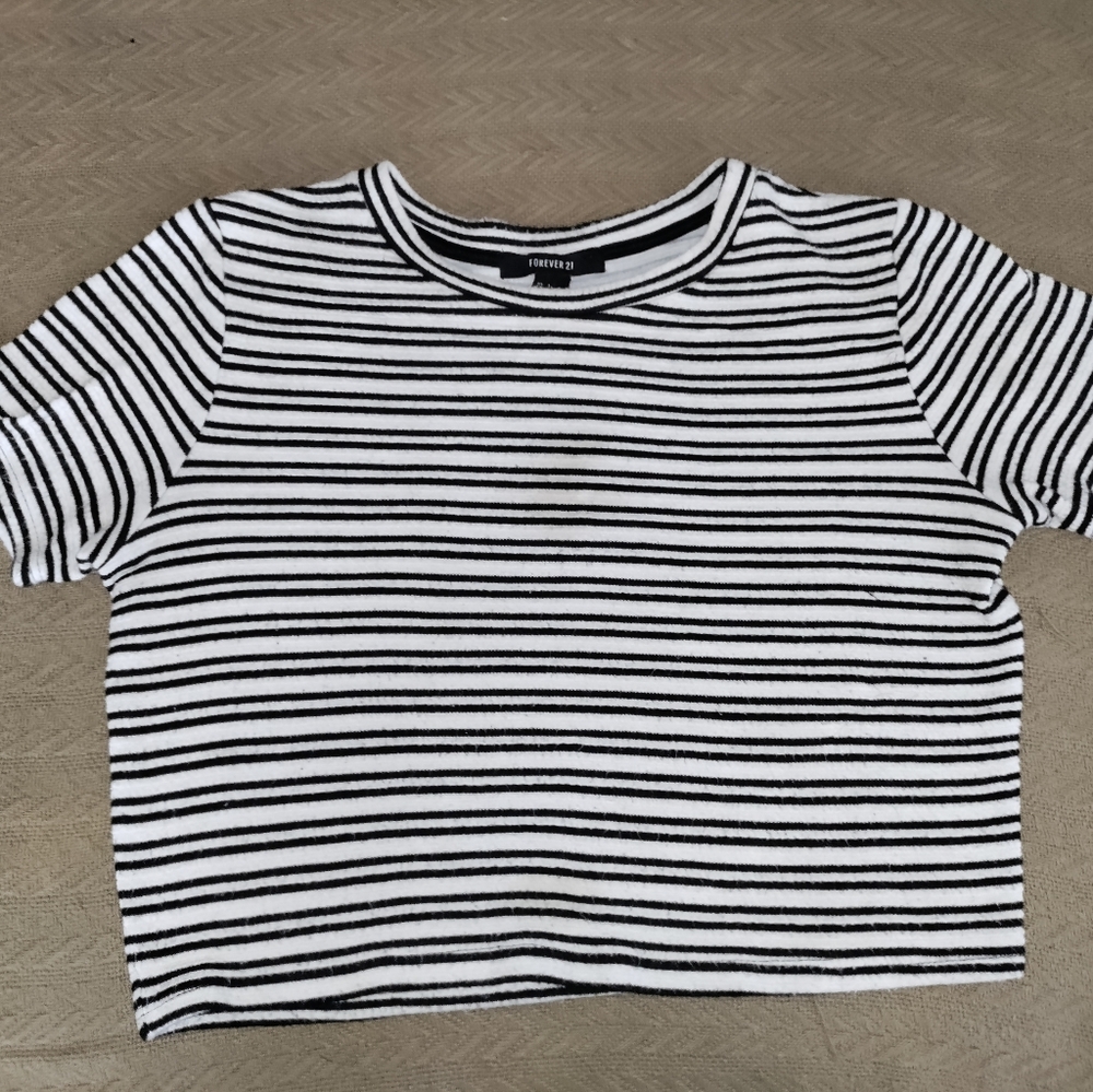 Striped crop top